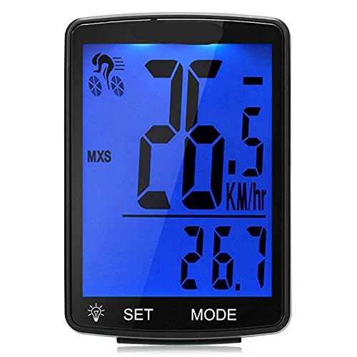 Cycling Computer : YIQIFEI Bicycle Odometer Speedometer Cycling Computer Wireless Bike Computer Multi Functional Lcd Screen Bicycle Comp(Bicycle watch)
