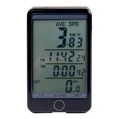 Cycling Computer : YIQIFEI Bike Odometer Waterproof Bicycle Computer with Backlight Wireless Bicycle Computer Bike Speedometer Odomete(Stopwatch)