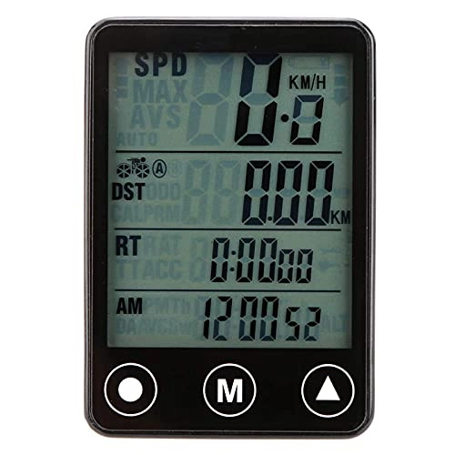 Cycling Computer : YIQIFEI Cycle ComputersFunctions Wireless Bike Computer Touch Button LCD Backlight Waterproof SpeedometerBicyc(Stopwatch)