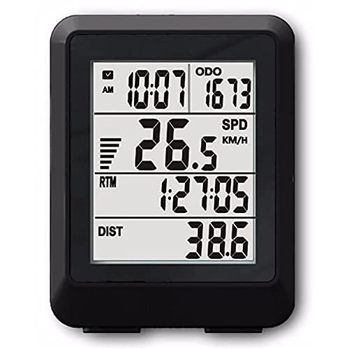 Cycling Computer : YIQIFEI Cycle ComputersWireless 11 Functions 4 Lines Display Bike Computer Bicycle Odometer Power MeterBicycl(Stopwatch)