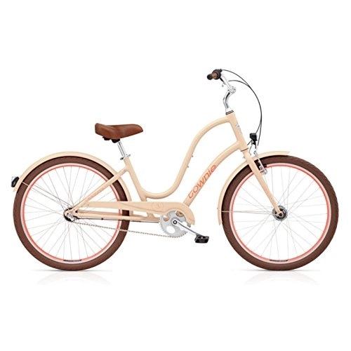 Bici Cruiser : Electra Townie Original 3i EQ Damen Fahrrad Nude Ladies Creme 3 Gang Beach Cruiser 26 Zoll, 539252