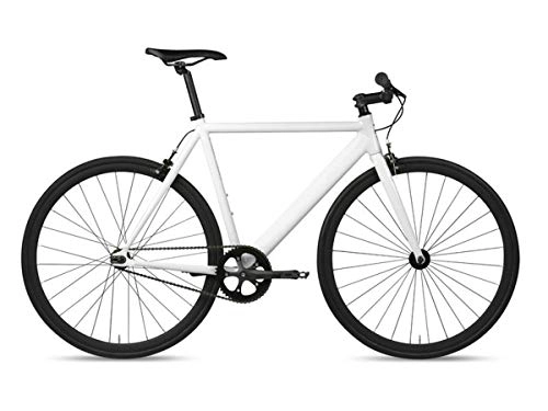 Bici da strada : 6KU Bicicletta Fixie Monomarcha Track - Bianco T 49 cm