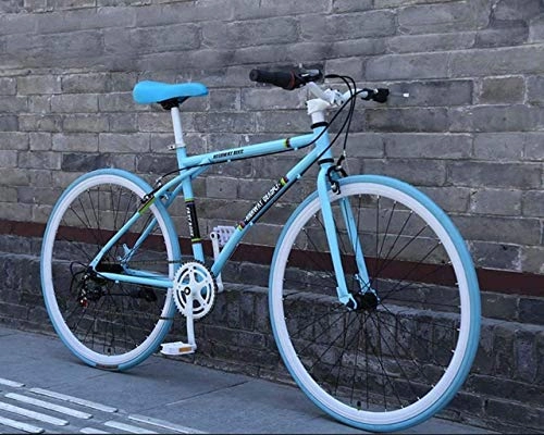 Bici da strada : Adult-bcycles BMX 26 pollici Strada Biciclette, 24 velocit bici, e le donne degli uomini di soli adulti, telaio in acciaio alto tenore di carbonio, Strada di corsa della bicicletta, ruote di biciclet