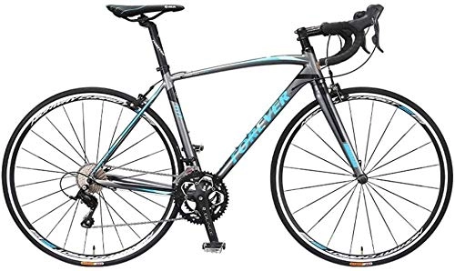 Bici da strada : Adulti della bici della strada, 18 di velocit Ultra-Light lega di alluminio telaio della bicicletta, 700 * Pneumatici 25c, Citt Utility Bike, perfetto for strada o sporcizia da turismo, nero, colore