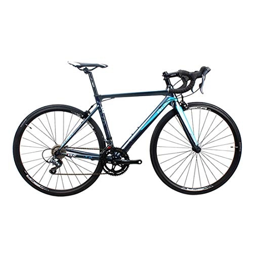 Bici da strada : Bici da Strada 700C Lega di Alluminio Shimano 16 velocità di Sistema Bicicletta Ultralight, 2, 52cm