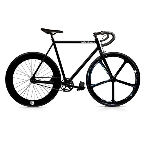 Bici da strada : Bicicletta Fix 5 Black. Velocità Fixie / single speed. Taglia 56