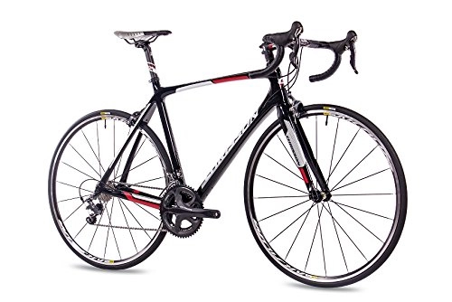 Bici da strada : CHRISSON - Bicicletta da corsa professionale Carbon Pro Road Team con 20 G Shimano ULTEGRA, 61 cm