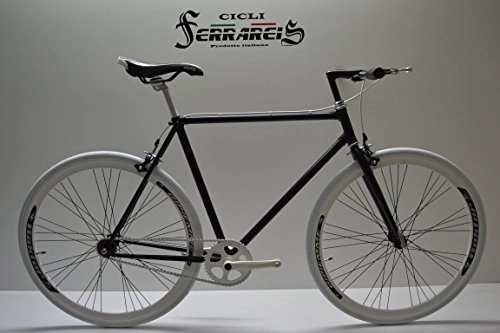 Bici da strada : Cicli Ferrareis Fixed Bike Single Speed Bici Scatto Fisso Bianco Nero Personalizzabile