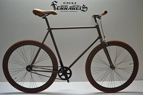 Bici da strada : Cicli Ferrareis Fixed Scatto Fisso Vintage Single Speed Marrone Personalizzabile