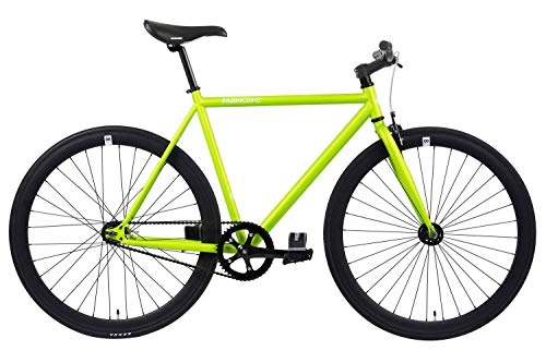 Bici da strada : FabricBike – Original Collection, Hi-Ten acciaio, bicicletta Fixed Gear, Single Speed, Urban Commuter, 8 colori e 3 misure, 10 kg, Matte Green & Black, L-58cm