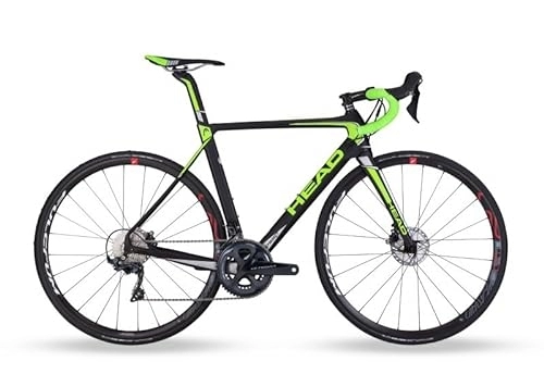Bici da strada : Head Uomo Speed III-Bicicletta 28' -Black Matt / green-56 cm, Nero / Verde, 56 Centimetri