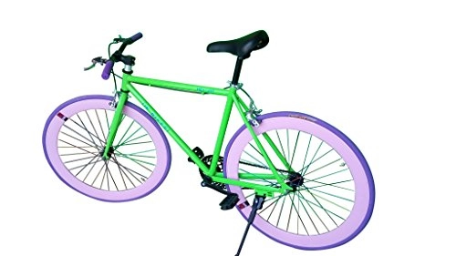 Bici da strada : Helliot Bikes Fixie Brooklyn H38, Bicicletta Singola velocità Uomo, Verde, Standard