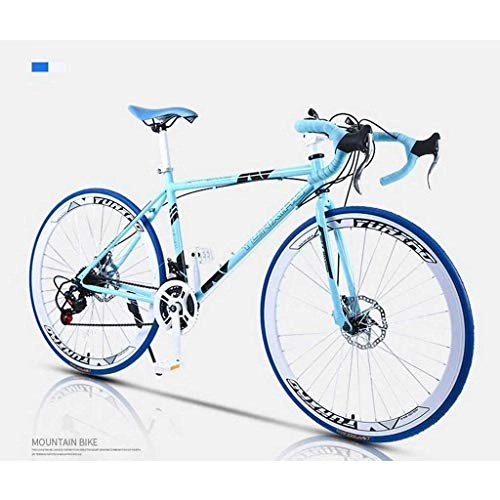 Bici da strada : HongLianRiven BMX Bicicletta della Strada, 24 velocit 26 Bici Pollici, Doppio Disco Freno, Acciaio al Carbonio Telaio, Strada Biciclette da Corsa, Uomini e Donne Adulti 7-10 (Color : 40knife)