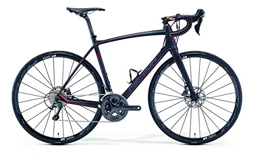 Bici da strada : Merida Ride 7000 DISC - Bicicletta da corsa 28 pollici, 52 cm, colore: Nero