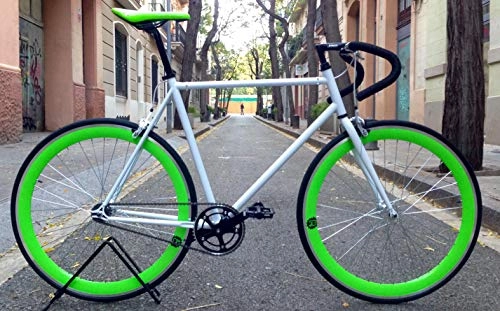 Bici da strada : Mowheel Bicicletta Monomarcia Pista Fixie-B Classica T-58 cm