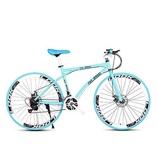 Bici da strada : Pumpink Road Bike, da 26 Pollici Biciclette Biciclette da Strada e di Donne degli Uomini, Acciaio al Carbonio Telaio Bici da Corsa, Ruote della Bicicletta della Strada a Doppio Disco Freno Biciclette