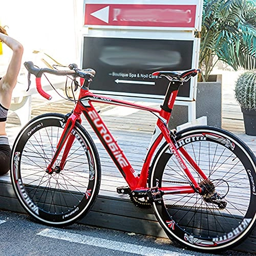 Bici da strada : WANYE Biciclette XC700 14 / 16 velocità Bici da Strada 700C Ruote Bici da Strada Bici con Freno a Doppio Disco red-16 Speed