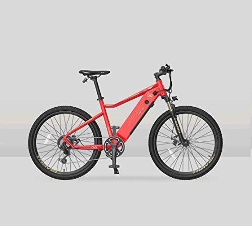 Bici elettriches : Adult-bcycles BMX adulti elettrica Mountain bike, 7 biciclette Velocit 250W Neve, con HD LCD impermeabili Meter / 48V 10AH batteria al litio bicicletta elettrica, 26 pollici Ruote ( Color : Red )