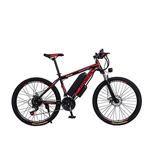Bici elettriches : Adulti 26 inch Electric Mountain Bike, 36V 10.4AH Batteria al Litio Bicicletta elettrica, con Serratura / Fender / Span Fascio Bag / Torcia / gonfiaggio, A, 27 Speed