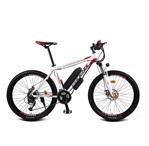 Bici elettriches : Adulti elettrica Mountain Bike, Alta Acciaio al Carbonio Telaio Bicicletta elettrica, con Display LCD Batteria di Litio 36V E-Bikes, 26inch Raggi Ruote, A, 27 Speed