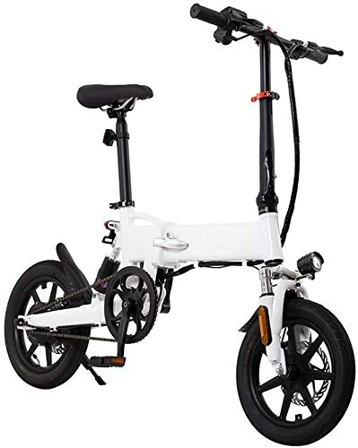 Bici elettriches : Adulti elettrica Pieghevole Bici for Escursioni in Bicicletta Viaggi E Commute Lightweight E-Bike con 36V 5.2AH Batteria al Litio Portatile Città Biciclette