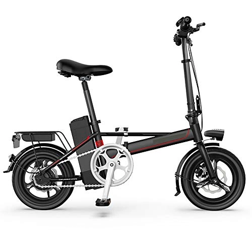 Bici elettriches : AI CHEN Mini Bicicletta elettrica Pieghevole della Batteria al Litio della Bicicletta della Generazione Adulta per Adulti Che Guida Bicicletta elettrica 48V14 Pollici