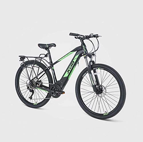 Bici elettriches : AISHFP 27.5 Pollici per Adulti elettrica Mountain Bike, Display LCD Batteria al Litio, ad Alta Resistenza in Lega di Alluminio Telaio Livello 9 a velocità variabile Bicicletta elettrica, B