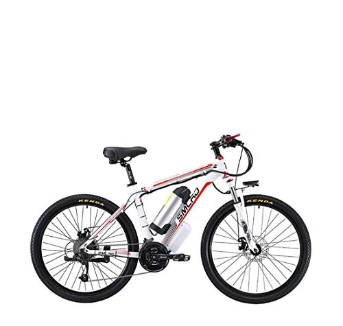 Bici elettriches : AISHFP Biciclette per Adulti Electric Mountain, 500W 48V Batteria al Litio - Telaio Lega di Alluminio, 27 velocità off-Road Bicicletta elettrica, A, 8AH