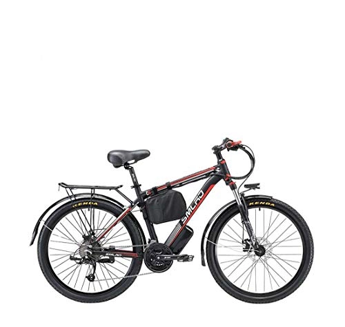 Bici elettriches : AISHFP Biciclette per Adulti Electric Mountain, 500W 48V Batteria al Litio - Telaio Lega di Alluminio Bicicletta elettrica, 27 velocità, B, 10AH