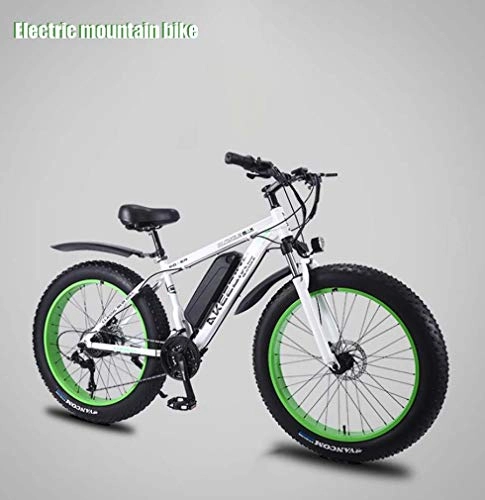 Bici elettriches : AISHFP Mens Adulti della Bici di Montagna elettrica, noleggio 350W Spiaggia Neve, 36V 8AH Batteria al Litio, in Lega di Alluminio off-Road della Bicicletta, 26 Pollici Ruote, B, 21 Speed