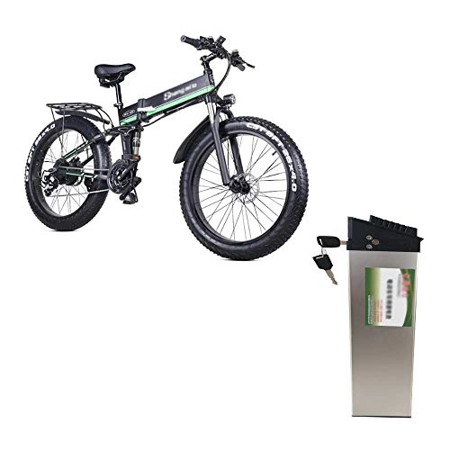 Bici elettriches : AISHFP MX01 Elettrica Mountain Bike Dedicato Built-in Batteria al Litio Auto Elettrica Batteria Rimovibile Ricaricabile agli Pastella, 48V 12.8AH