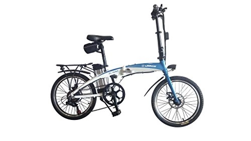 Bici elettriches : All-Bikes Biciclette elettrica pieghevole, Motore brushless 250W, Batteria al litio 48V / 8AH, Freni a disco, Sistema PAS, Nero