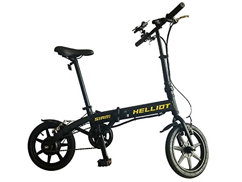 Bici elettriches : All-Bikes Ebike, Bici elettrica, pieghevole, batteria, litio, motore (Giallo)
