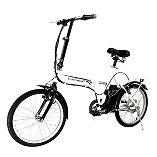 Bici elettriches : Ambm Ciclomotore da Bicicletta Elettrica A Batteria al Litio 20 in Portatile E Pieghevole
