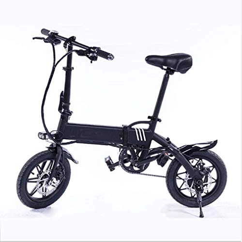 Bici elettriches : AMGJ Bicicletta Elettrica Pieghevole, con Display LCD E Sella Regolabili 14''E-Bike con Pedali 36V 8Ah 250W Ciclismo All'aperto Allenamento, Blu, 36V 8AH