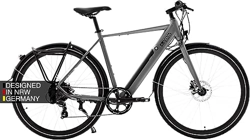 Bici elettriches : AsVIVA bicicletta elettrica BC1-C I 28 urban è un'e-bike di alta qualità con batteria potente, motore posteriore e adatta a uomini e donne.