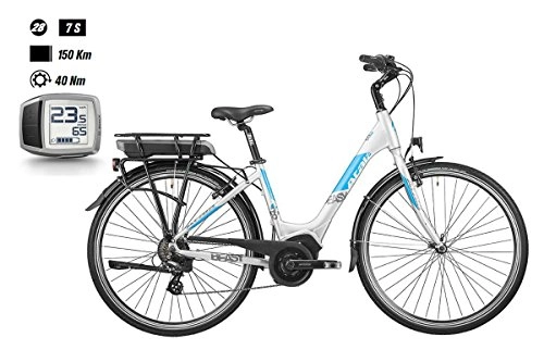 Bici elettriches : ATALA Bici elettrica B-EASY 28'' 7-V tg. 50 Active PLUS 300Wh Purion 2018 bianco (City Bike Elettriche) / Electric bike B-EASY 28'' 7-S sz. 50 Active PLUS 300Wh Purion 2018 white (City E-Bike)