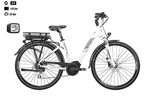 Bici elettriches : Atala Bici elettrica B-EASY S 28'' 8-V tg. 50 Active PLUS 300Wh Purion 2018 bianco (City Bike Elettriche) )