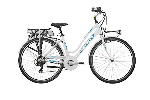 Bici elettriches : Atala Bicicletta a pedalata assistita Modello 2019 Run 28 6V Misura Unica 45 Colore Bianco Blu