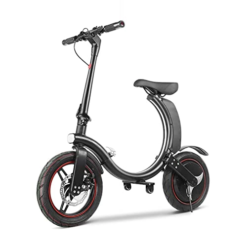 Bici elettriches : AWJ Bici elettrica Pieghevole Bici elettrica Pieghevole per Adulti Leggero 500W 36V Viaggio a Due Ruote Sport Veloce Mini Bicicletta elettrica Pieghevole Ebike