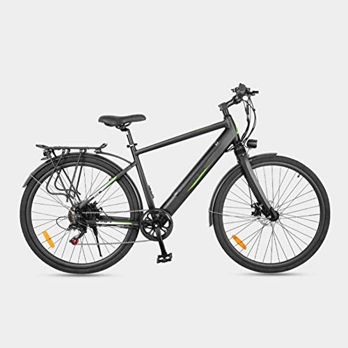 Bici elettriches : AYHa Città Commuter bicicletta elettrica, 360W Motore 6 Freni a disco doppio di velocità di 27 pollici in lega di alluminio adulti variabile Velocità E Bike 36V rimovibile Hidden batteria, Nero, B 14AH