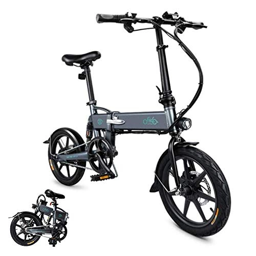 Bici elettriches : BABIFIS FIIDO pieghevole D1 bicicletta elettrica, 250W 7.8Ah batteria al litio Bici Elettrica con Luce Anteriore LED per Adulti Nero