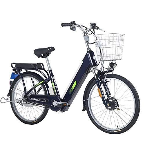 Bici elettriches : BANGL B Bicicletta elettrica al Litio da Viaggio 48V per Bici da Corsa elettrica Bicicletta elettrica da 24 Pollici Diametro Ruota