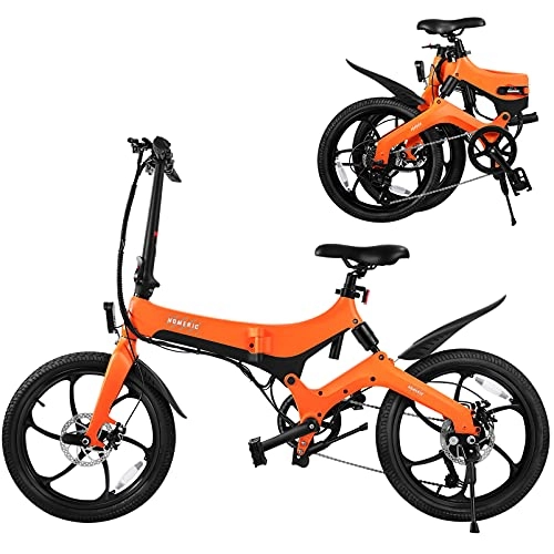 Bici elettriches : BESPORTBLE Folding Electric Bike, Electric Commuter Bicycle with 7. 8Ah Lithium- Battery, Top 25Km / h, 7- Gear Power Assist City Bike for People Aged 14 to 65