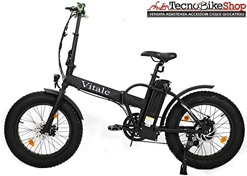 Bici elettriches : Bici Bicicletta Elettrica Pieghevole Folding Vitale 250W 36V 10Ah Telaio Dritto Fat Bike eBike