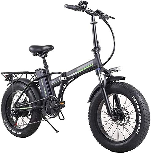 Bici elettriches : Bici da neve elettrica, Bici elettrica pieghevole per adulti, 7 velocità Shift Mountain Bike Electric Bike 350W Watt Motore, Tre modalità Equitazione