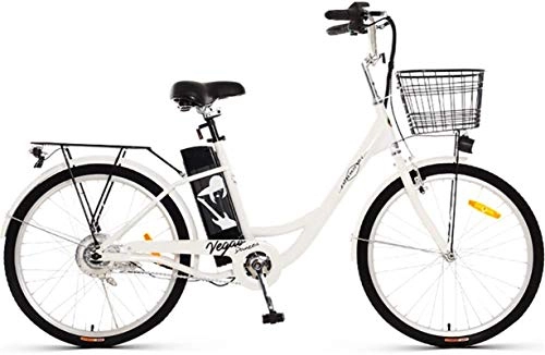 Bici elettriches : Bici da strada del Commuter City, Bici elettrica, 250W motore ad alta velocit, bicicletta elettrica 24 pollici maschio e femmina Pedale Citt Lady Ciclomotore 36V10.4Ah batteria al litio batteria por