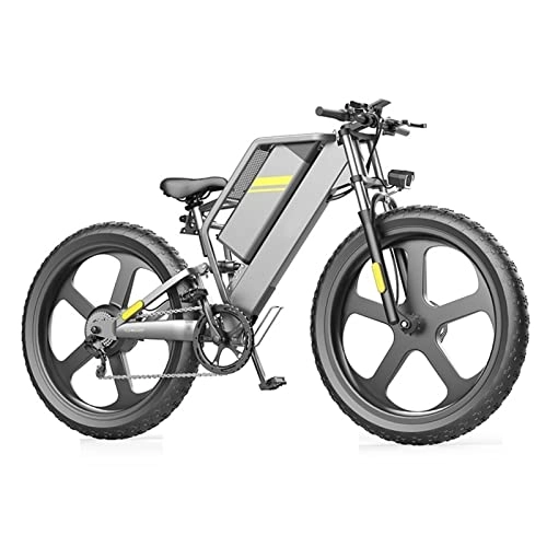 Bici elettriches : Bici elettrica 50 0W / 750W / 1000W / 1500W 48V for Gli Adulti 26" Fat Pneumatici E-Bike Telaio in Alluminio Bicicletta elettrica 21 Elettrico di velocità della Bici di Montagna (Colore : 500W)
