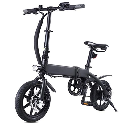 Bici elettriches : Bici elettrica Compatible with pendolarismo con servoassistenza elettrica da 250 W a 14 pollici con batteria da 10AH Gamma 50-55 km