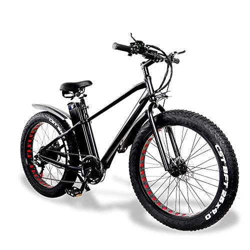 Bici elettriches : Bici Elettrica Fat Bike Uomo da Città / Mountain, 26 Pollici 750W 48V 20Ah Batteria Shimano a 7 velocità Freni a Doppio Disco
